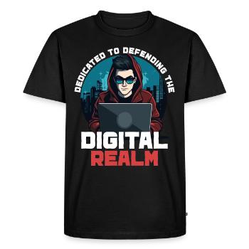 Ethical Hacking Analyst Ethical Cyber Security - Men's Premium Organic T-Shirt - black - Front - Nico (187cm)