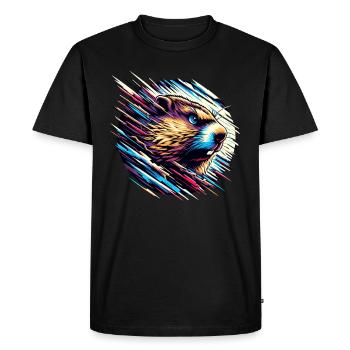Amateurs du jour de la marmotte 2024, 2 février - T-shirt Premium bio Homme - noir - Devant - Nico (187cm)