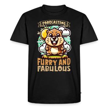 Amateurs du jour de la marmotte 2024, 2 février - T-shirt Premium bio Homme - noir - Devant - Nico (187cm)