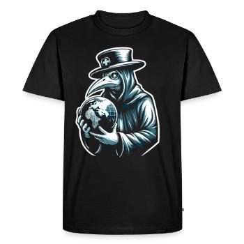 Spooky Halloween Horror Plague Doctor - Men's Premium Organic T-Shirt - black - Front - Nico (187cm)