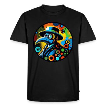 Spooky Halloween Horror Plague Doctor - Men's Premium Organic T-Shirt - black - Front - Nico (187cm)