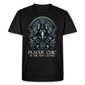 Spooky Halloween Horror Plague Doctor - Men's Premium Organic T-Shirt - black - Front - Nico (187cm)