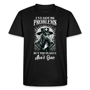 Spooky Halloween Horror Plague Doctor - Men's Premium Organic T-Shirt - black - Front - Nico (187cm)
