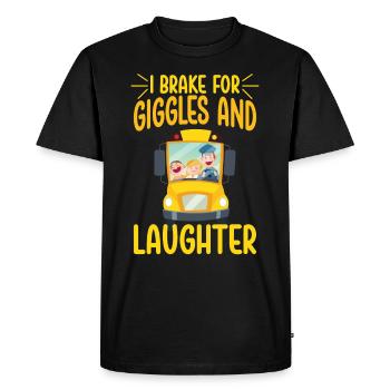 Anniversaire d'appréciation drôle de chauffeur d'autobus scolaire - T-shirt Premium bio Homme - noir - Devant - Nico (187cm)