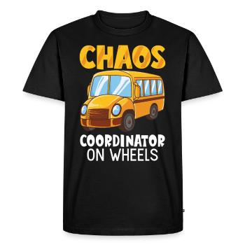 Anniversaire d'appréciation drôle de chauffeur d'autobus scolaire - T-shirt Premium bio Homme - noir - Devant - Nico (187cm)