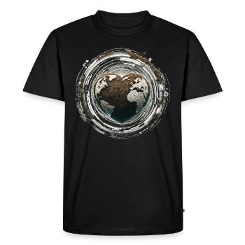 Lombriciculture Jardinage de vers de terre Vermiculture - T-shirt Premium bio Homme - noir - Devant - Nico (187cm)