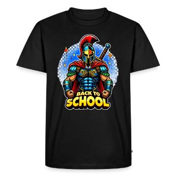 Professeur d'école de gladiateurs de la Rome antique - T-shirt Premium bio Homme - noir - Devant - Nico (187cm)