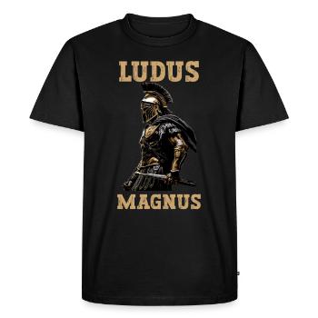Jules César Histoire romaine Empire romain - T-shirt Premium bio Homme - noir - Devant - Nico (187cm)