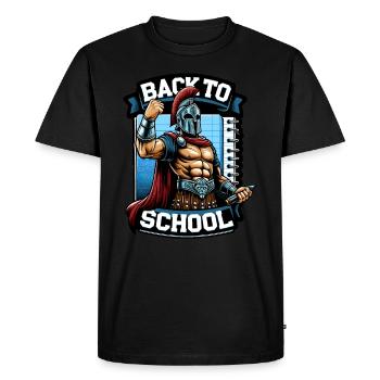 Professeur d'école de gladiateurs de la Rome antique - T-shirt Premium bio Homme - noir - Devant - Nico (187cm)