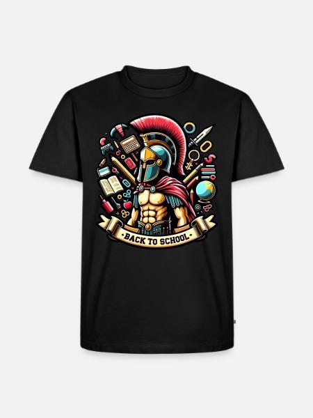 Gladiator-schullehrer Des Antiken Roms - Männer Premium Bio T-Shirt - Schwarz
