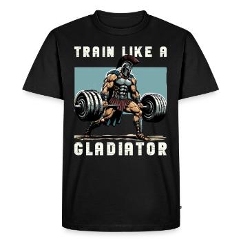 Jules César Histoire romaine Empire romain - T-shirt Premium bio Homme - noir - Devant - Nico (187cm)