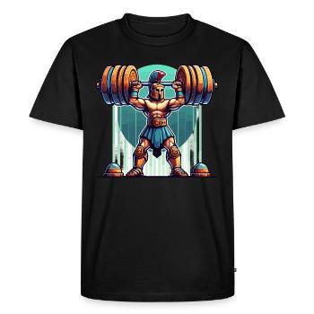 Jules César Histoire romaine Empire romain - T-shirt Premium bio Homme - noir - Devant - Nico (187cm)