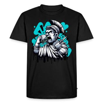 Hamburg Roman History Roman Empire - Men's Premium Organic T-Shirt - black - Front - Nico (187cm)
