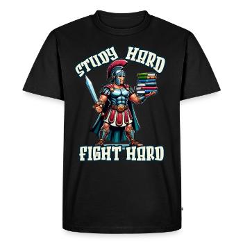 Jules César Histoire romaine Empire romain - T-shirt Premium bio Homme - noir - Devant - Nico (187cm)