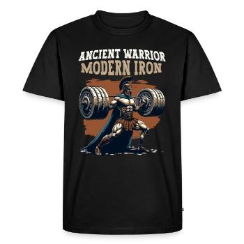 Jules César Histoire romaine Empire romain - T-shirt Premium bio Homme - noir - Devant - Nico (187cm)
