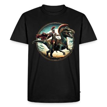 Jules César Histoire romaine Empire romain - T-shirt Premium bio Homme - noir - Devant - Nico (187cm)
