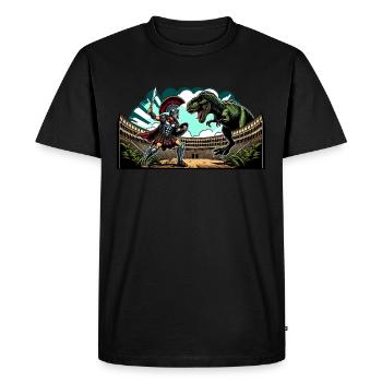 Jules César Histoire romaine Empire romain - T-shirt Premium bio Homme - noir - Devant - Nico (187cm)