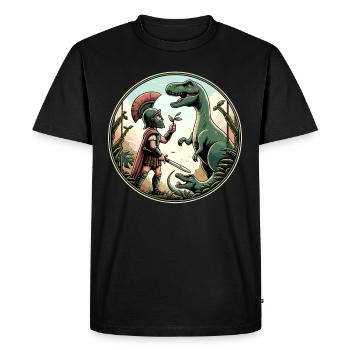 Jules César Histoire romaine Empire romain - T-shirt Premium bio Homme - noir - Devant - Nico (187cm)
