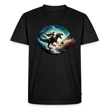 Jules César Histoire romaine Empire romain - T-shirt Premium bio Homme - noir - Devant - Nico (187cm)