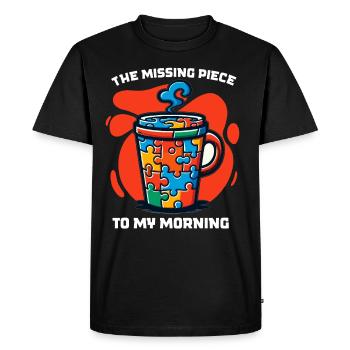 Puzzle Lover Jigzaw Puzzle Board Game Puzzler - Men's Premium Organic T-Shirt - black - Front - Nico (187cm)