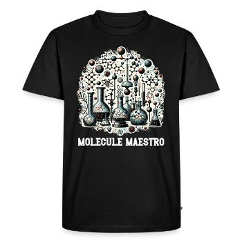 Chimie organique, Étudiants en chimie, Chimie - T-shirt Premium bio Homme - noir - Devant - Nico (187cm)