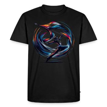 Instructeur de la Garde d’hiver Colorguard Captain Gift - T-shirt Premium bio Homme - noir - Devant - Nico (187cm)