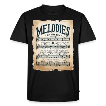 Sailors Sea Shanty Singing Ship Adventures - Men's Premium Organic T-Shirt - black - Front - Nico (187cm)