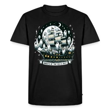 Sailors Sea Shanty Singing Ship Adventures - Men's Premium Organic T-Shirt - black - Front - Nico (187cm)