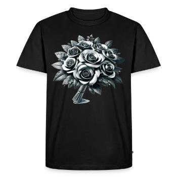 Forgeron Métallurgiste Forgeron Métal - T-shirt Premium bio Homme - noir - Devant - Nico (187cm)