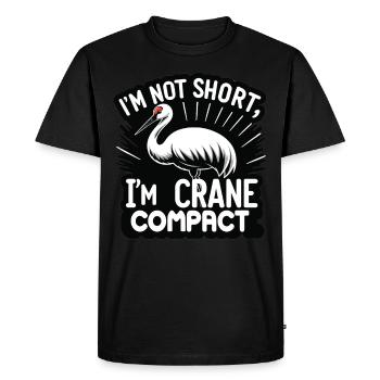 Amateurs de grues du Canada Observation des oiseaux - T-shirt Premium bio Homme - noir - Devant - Nico (187cm)