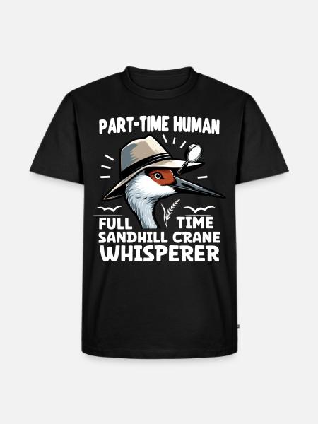 Sandhill Crane Lovers Bird Watching - Men's Premium Organic T-Shirt - black