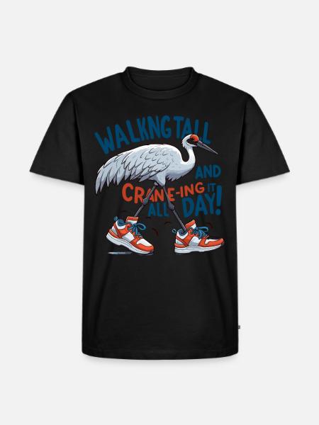 Sandhill Crane Lovers Bird Watching - Men's Premium Organic T-Shirt - black