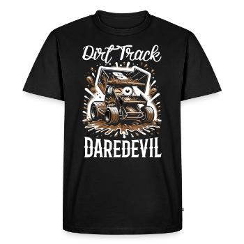 Sprint Car Mom Dirt Track Racing Jour de course - T-shirt Premium bio Homme - noir - Devant - Nico (187cm)