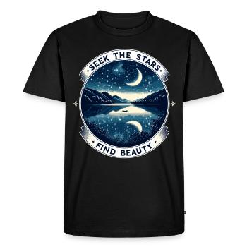 Astrophotographie Astronomie Caméra spatiale - T-shirt Premium bio Homme - noir - Devant - Nico (187cm)
