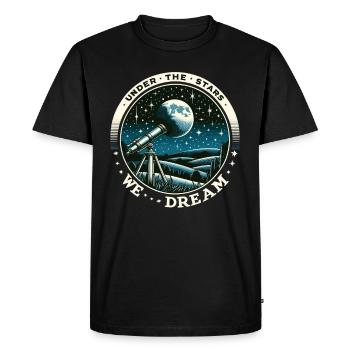 Astrophotographie Astronomie Caméra spatiale - T-shirt Premium bio Homme - noir - Devant - Nico (187cm)