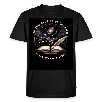 Astrophotographie Astronomie Caméra spatiale - T-shirt Premium bio Homme - noir - Devant - Nico (187cm)