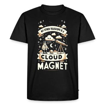 Astrophotographie Astronomie Caméra spatiale - T-shirt Premium bio Homme - noir - Devant - Nico (187cm)