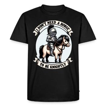 Knight Knight Medieval Renaissance Armor - Men's Premium Organic T-Shirt - black - Front - Nico (187cm)