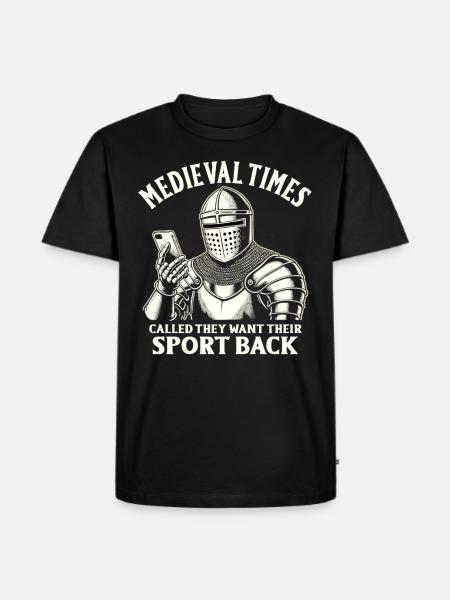 Chevalier Chevalier Armure Renaissance Médiévale - T-shirt Premium bio Homme - noir