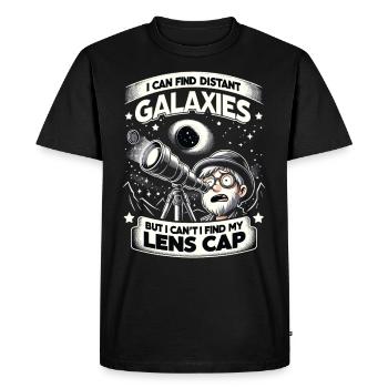 Astrophotographie Astronomie Caméra spatiale - T-shirt Premium bio Homme - noir - Devant - Nico (187cm)