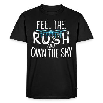 Drone pilote grand-père idée cadeau vieil homme avec - T-shirt Premium bio Homme - noir - Devant - Nico (187cm)