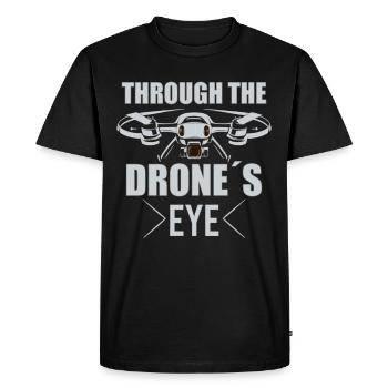 Drone pilote grand-père idée cadeau vieil homme avec - T-shirt Premium bio Homme - noir - Devant - Nico (187cm)