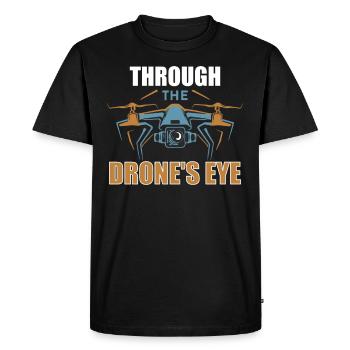 Drone pilote grand-père idée cadeau vieil homme avec - T-shirt Premium bio Homme - noir - Devant - Nico (187cm)