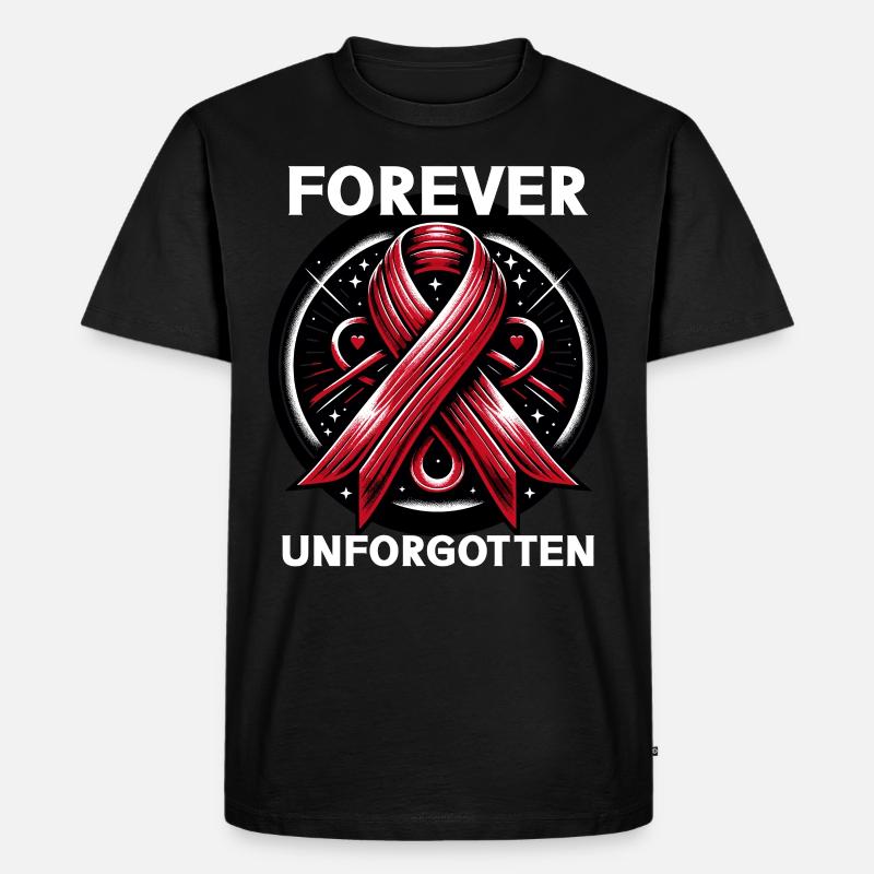 Schlaganfall-überlebende Schlaganfall-bewusstsein - Männer Premium Bio T-Shirt - Schwarz