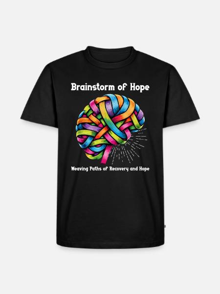 Schlaganfall-überlebende Schlaganfall-bewusstsein - Männer Premium Bio T-Shirt - Schwarz