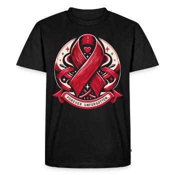 Stroke Survivor Stroke Awareness - Men's Premium Organic T-Shirt - black - Front - Nico (187cm)