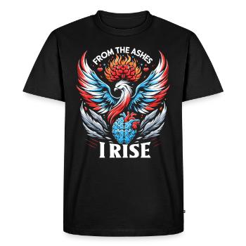 Stroke Survivor Stroke Awareness - Men's Premium Organic T-Shirt - black - Front - Nico (187cm)