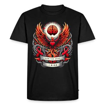 Stroke Survivor Stroke Awareness - Men's Premium Organic T-Shirt - black - Front - Nico (187cm)