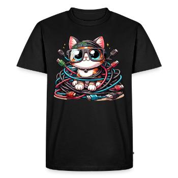 Analyste en piratage éthique Cybersécurité éthique - T-shirt Premium bio Homme - noir - Devant - Nico (187cm)