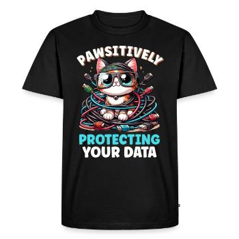 Ethical Hacking Analyst Ethical Cyber Security - Men's Premium Organic T-Shirt - black - Front - Nico (187cm)